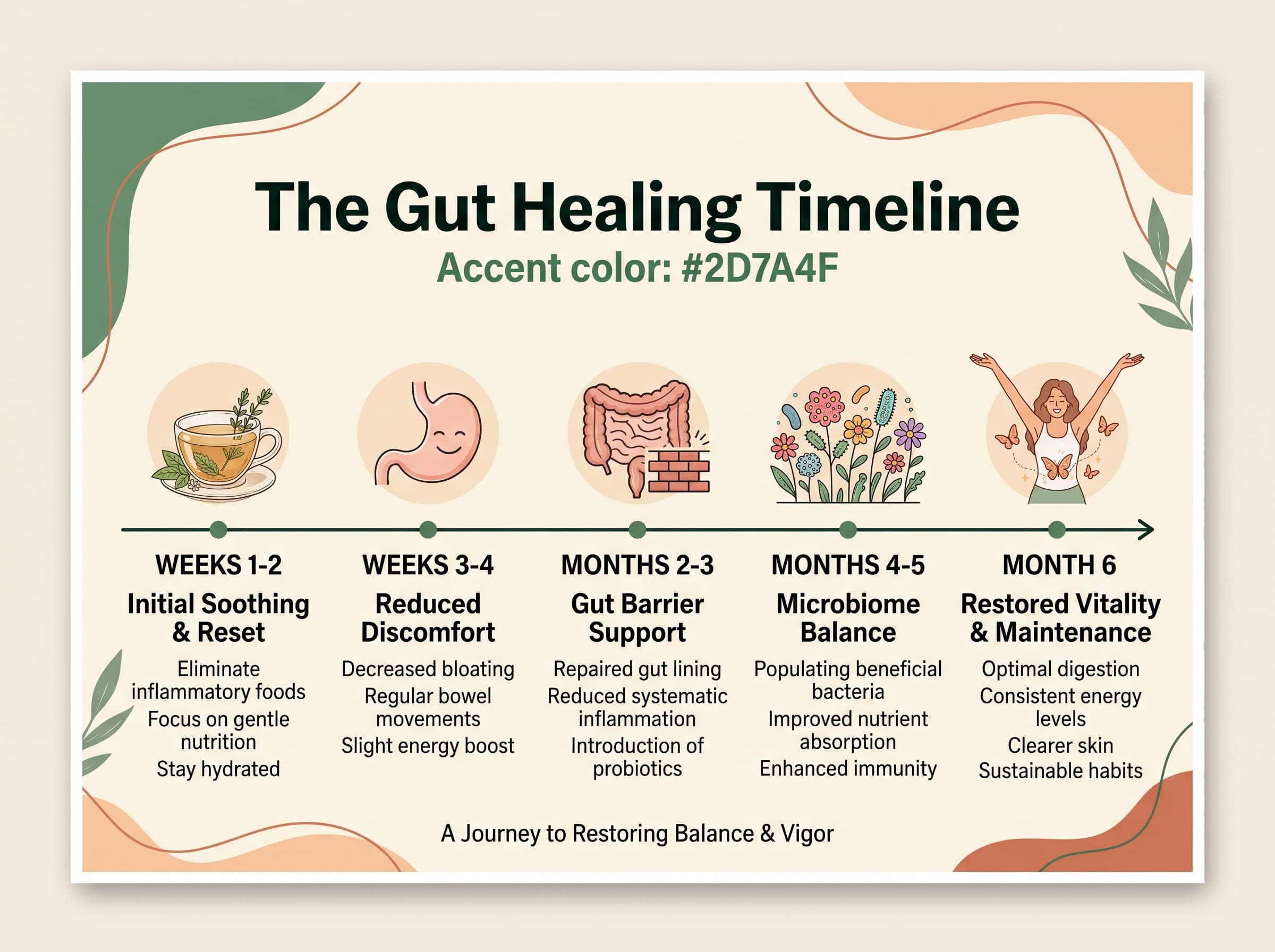 The Gut Healing Timeline Nobody Gives You (What to Actually Expect and When)